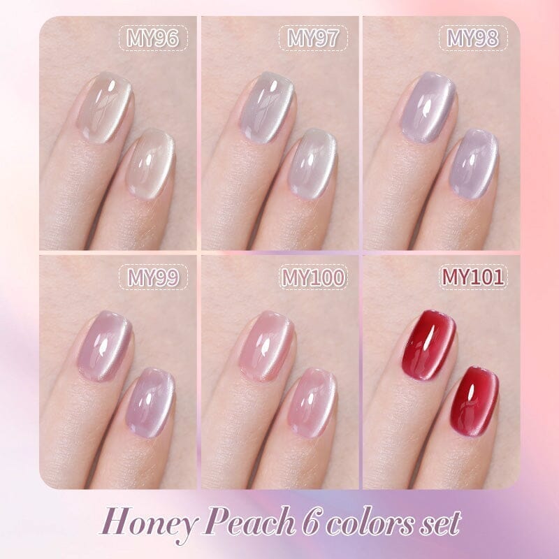 Water Light Cat Magnetic Gel Polish MY96 Honey Peach 10ml - Image 5