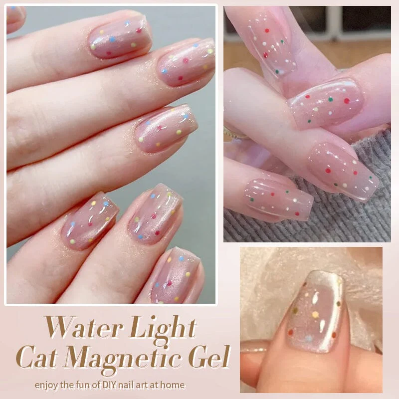 Water Light Cat Magnetic Gel Polish Polka Dots 10ml - Image 6