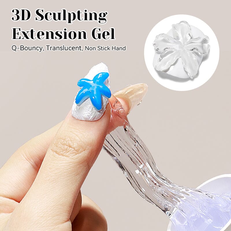 White 3D Sculpting Extension Gel 15ml - Image 14