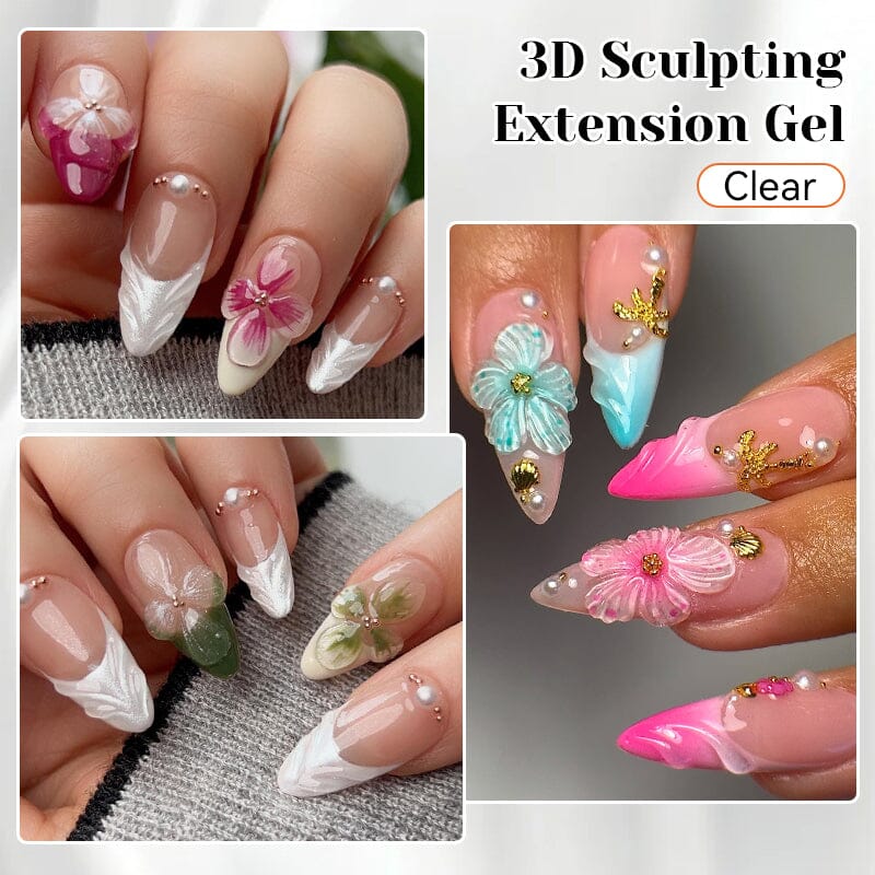 White 3D Sculpting Extension Gel 15ml - Image 4