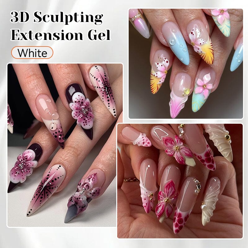 White 3D Sculpting Extension Gel 15ml - Image 5