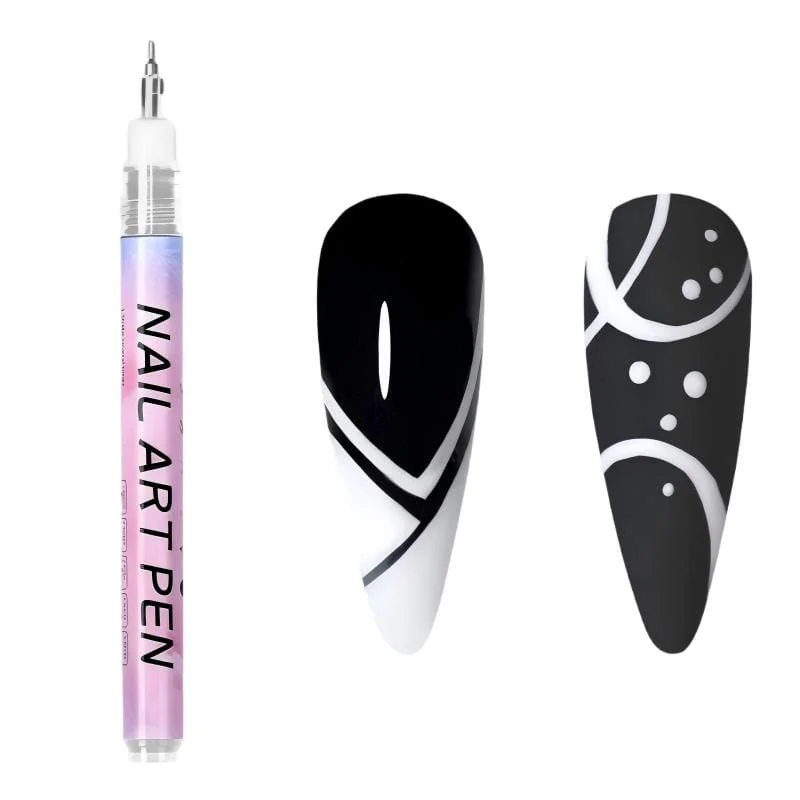 White Nail Art Drawing Pen