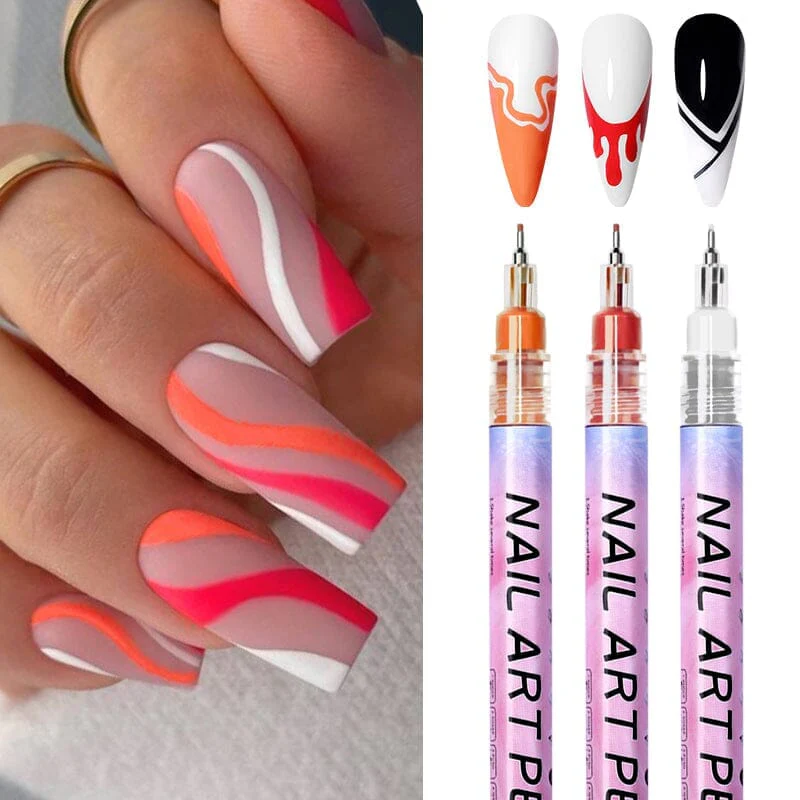 Black Nail Art Drawing Pen - Image 8
