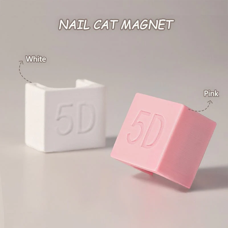 White 5D Automatic Cat Magnet - Image 5